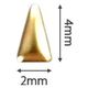 SHAREYDVA スタッズ 三角 ロング ２×４ｍｍ ５０Ｐ 1個（直送品）