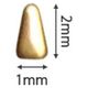 SHAREYDVA スタッズ 三角 ロング １×２ｍｍ １００Ｐ 1個（直送品）