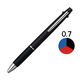 三菱鉛筆 ジェットストリーム ボールペン ブラック軸 3色 0.7mm SXE3-800-07 3本（直送品）