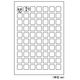 抗菌シール　ミニ角 SRK110　1セット（4シート：1袋2シート入×2）（直送品）