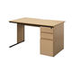 アール・エフ・ヤマカワ ワークデスク2 片袖机 幅1200×奥行700×高さ700mm ナチュラル 1台（2梱包）