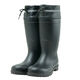 小野商事 PVCフード付安全長靴 先芯入 ブラック×ブラック 26.5cm WS3400 1足
