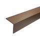 スリーナイン島野 ビニール アングル 茶 25x25x1820 4757 1セット(4本)（直送品）