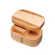 トーダイ 弁当容器 四角長 曲げわっぱ弁当箱 ナチュラル 一段 FH09W 356FH09W 1個