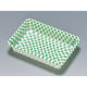 福助工業 弁当容器 LC・R LC-6 チェック緑 900枚(100×9) 572527 1ケース(900枚入(100枚×9袋))（直送品）