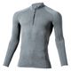 HOOH ジップアップホットインナー 482-47杢グレー4L 村上被服 １セット(2着入)（直送品）