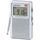 オーム電機 AudioComm AM/FM 液晶表示ハンディラジオ ワイドFM FM補完放送 RAD-P5151S-S（直送品）