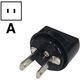 オーム電機 海外用電源形状変換プラグ Aタイプ TRA-A0846A 1個