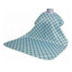 ウェルファン 食事用エプロン 介護用 W 格子ブルー 009418 1個