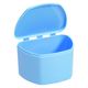 【入れ歯ケース】 ウェルファン プレーンポット 入れ歯ケース ブルー 002607 1個