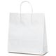 ベルベ 紙袋 自動紐手提袋 T-6 白無地 1698 1セット(200枚:50枚×4袋)