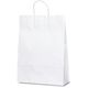 ベルベ 紙袋 自動紐手提袋 T-8 白無地 1898 1セット(1袋(50枚)×4)