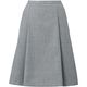 カーシーカシマ タックフレアスカート_ライトグレー_9号 EAS721 1着
