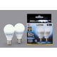 アイリスオーヤマ LED電球 E17 広配光タイプ 2P 昼白色 60形相当（760 LDA7N-G-E17-6T52P 1セット（2個入）