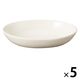 【まとめ買いセット】 無印良品 磁器ベージュ楕円皿 小 約14.5×10.5×高さ3.5cm 1箱（5枚入） 良品計画