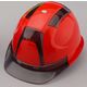 トーヨーセーフティ TOYO ヘルメット ヴェンティー ひさし/スモーク 帽体/赤 390F-OTSS 1個