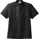 チトセ コックコート(半袖)[兼用] S AS8049_C-10ブラック_S 1枚