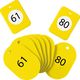 オープン工業 クロークチケット(61~80)20組 黄 BF-153-YE 1箱(20組)