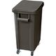 リス 厨房用キャスターペール(排水栓付)70L ダーク 0559800 1個
