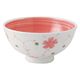 メープル おかるのキモチ 六兵衛茶碗 内赤巻 つる葵(赤) 介護 食器  814-C6KO 1個 278004