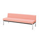 アズワン ユニバーサルロビーベンチ（背付き） ピーチ 1800×580×385/640 AS-1864P 1個 8-6466-03（直送品）
