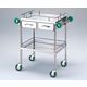 アズワン とっても静かな回診車(引出付・抗菌ハンドル) 750(940)×450×850mm TSB-750K 1台 8-5877-02（直送品）