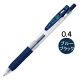 ゲルインクボールペン サラサクリップ 0.4mm ブルーブラック 紺 10本 JJS15-FB ゼブラ
