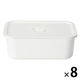 無印良品 ポリプロピレン保存容器になるバルブ付弁当箱 白 レクタングラー 約325ml 1箱（8個入） 良品計画