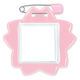 共栄プラスチック 桜型名札 ピンク 10枚 C-7-10-P
