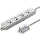 延長コード 電源タップ 3m 3P（ピン） 4個口 マグネット ホワイト TAP-HPM4-3W サンワサプライ 1個