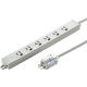 延長コード 電源タップ 1m 3P（ピン） 6個口 マグネット ホワイト TAP-HPM6-1W サンワサプライ 1個（直送品）
