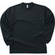 【長袖Tシャツ】glimmer ドライロングスリーブTシャツ ブラック L 00304-ALT 1枚