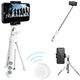 エレコム スマートフォン用/2way三脚/Bluetoothリモコン付/ホワ P-STSRWH 1個