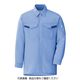 ミドリ安全 作業服 春夏 長袖 シャツ VES2373 上 サックス 3L 3120138707 1点（直送品）