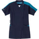 ナガイレーベン 女子スクラブ ネイビー+ターコイズ LL RF-5192 1枚　スクラブ　レディース　ナース