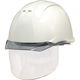 DICプラスチック PC製ヘルメット AP11EVO-CS 通気孔無/ライナーA11・シールド付/内装HA6 白/スモーク 1個
