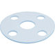 ナフロンPTFE打抜きガスケット“TOMBO NO.9007(全面)” 呼び径(A):15 9007-10K-15A-1.5T-FF 1枚（直送品）