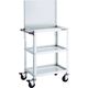 TRUSCO ツールワゴン バーディーワゴン 上部パンチングパネル付 600X400X1330 ホワイト BDW-P963-W 1台（直送品）