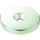 トラスコ中山 ネオジム丸径磁石 皿ネジ穴付 外径18mm×4mm T18R04-M4 1個 115-6911