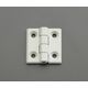 エスコ（esco） 60x60mm フラットヒンジ（ポリアミド/グレーホワイト） 1セット（4個） EA951CR-73（直送品）