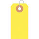 ササガワ カラー荷札 B豆 黄無地 一穴 25-114 1セット(2000枚箱入:5
