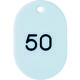 トラスコ中山 番号入小判札 大 60X40 26~50 白 THFL-2650-W 1箱(25枚) 116-2319