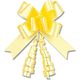 シモジマ リボンボウ 12mm巾 イエロー 50本入 001410505 1セット(20箱)（直送品）