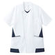 サーヴォ 男性用ジャケット ホワイト×ネイビー 3L MJAM-1803-K3 医療用白衣 1枚（直送品）