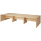 ARAN WORLD EIDOS エイドス フリーアドレスデスク 天板3連 幅3600×奥行1400×高さ700mm ライトオーク 1台（12梱包）（取寄品）