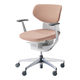 【組立設置込】コクヨ オフィスチェア イング クッション ラテラル アルミ肘 フローリング用 アルミ脚 ホワイト×アッシュピンク 1脚（直送品）