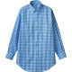 住商モンブラン MONTBLANC（モンブラン） シャツ 兼用 長袖 ブルーチェック M CG2503-4 1枚（直送品）