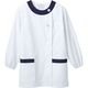 住商モンブラン 調理衣 レディス 長袖 白/紺 L 1-091 1枚