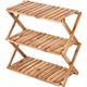 パール金属 キャプテンスタッグ CSクラシックス 木製3段MOVEラック 60 UP-2581 1個