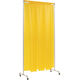 吉野 クグレール 遮光用衝立のれん型1×2 キャスター付イエロー YS-12SC-KG-Y 1台 768-4886（直送品）